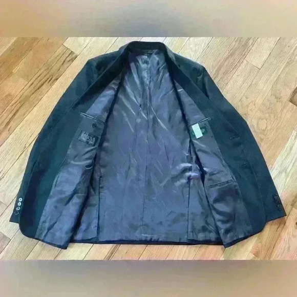 Ralph Lauren Mens Blazer Gray 100% Wool 2 Button Lined Jacket Sport Coat Sz 42L - Picture 5 of 16